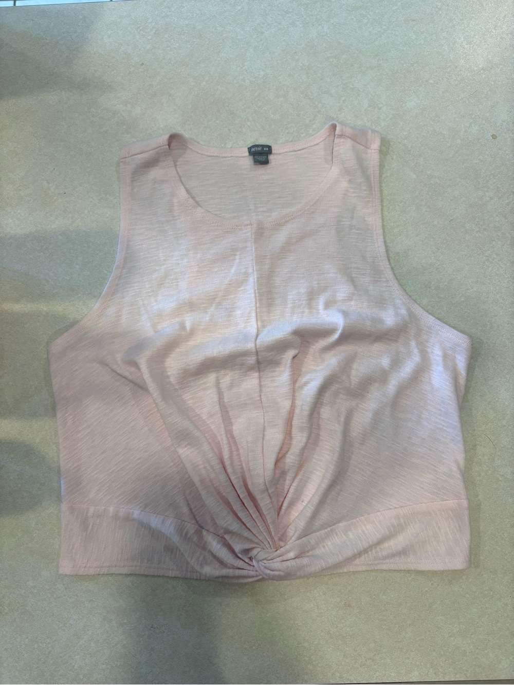 aerie Light Pink Twist-Front Tank Top